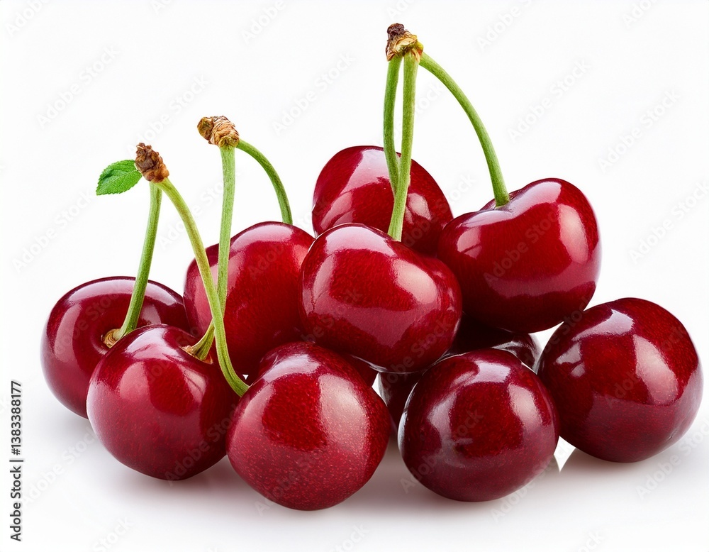 cherries on white background cherries on white background