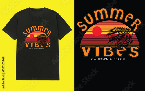 
Retro summer t shirt design