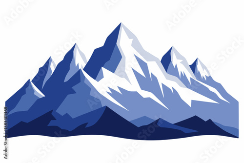 mountain landscape vector illustration