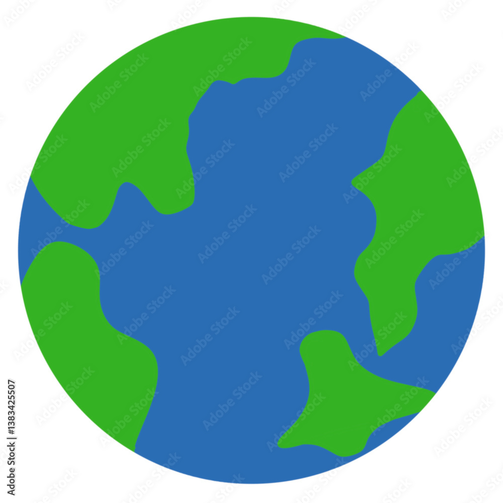 Minimalist Earth Illustration – Simple Planet Design Minimalist Earth Illustration – Simple Planet Design