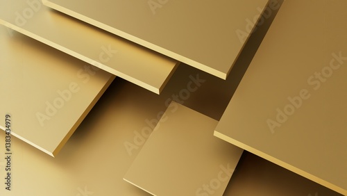 empty gold cardboard box