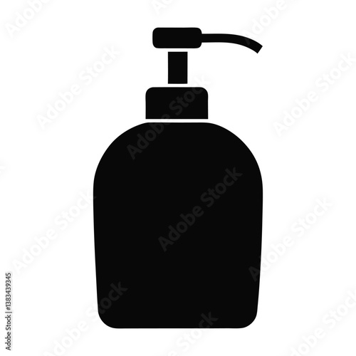 vector illustration of a bottle of soap