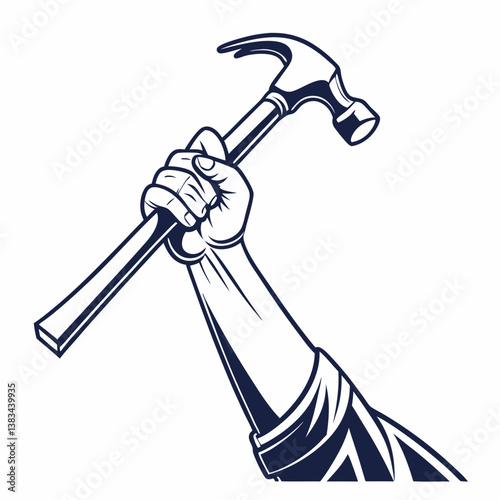 hammer isolated on white