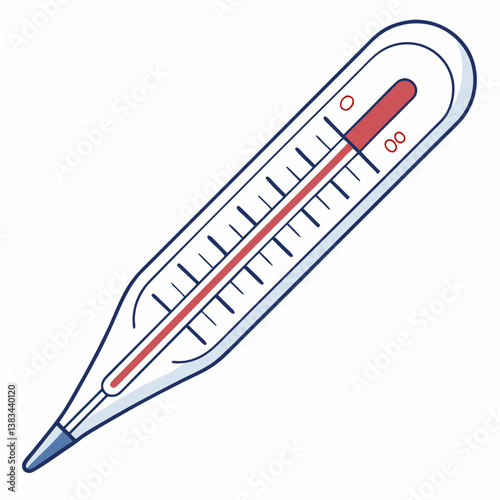 vector illustration of a thermometer