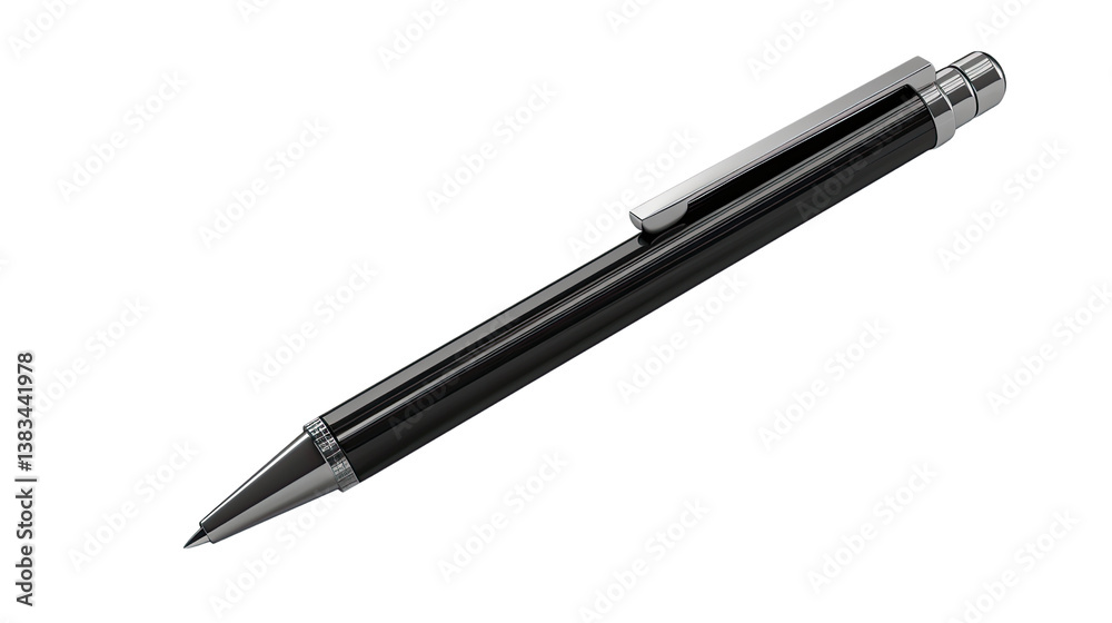 Sleek Mechanical Pencil: Close-up of a refined mechanical pencil, designed for precision and elegance, showcasing a polished metallic finish. Sleek Mechanical Pencil: Close-up of a refined mechanical pencil, designed for precision and elegance, showcasing a polished metallic finish.
