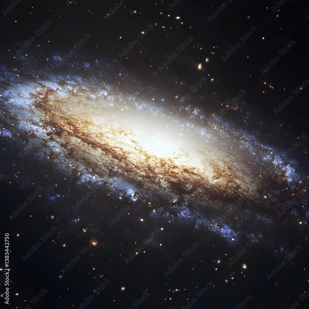 Fototapeta premium Spiral Galaxy in Deep Space (1)