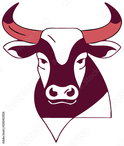 Buffalo Head Vector – Bold Black and White Bison Silhouette design Illustration for Logos, Mascots & Tattoos.