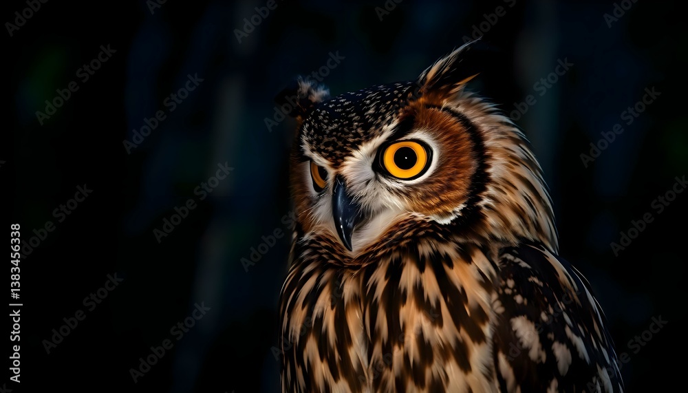 close up of an owl with yellow eyes close up of an owl with yellow eyes
