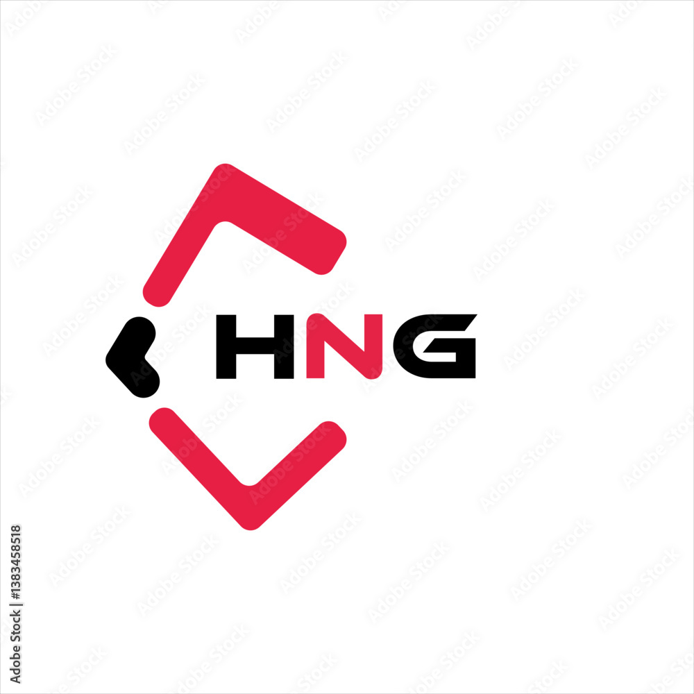 HNG creative minimalist letter logo. HNG unique vector initials alphabet letter logo design HNG creative minimalist letter logo. HNG unique vector initials alphabet letter logo design