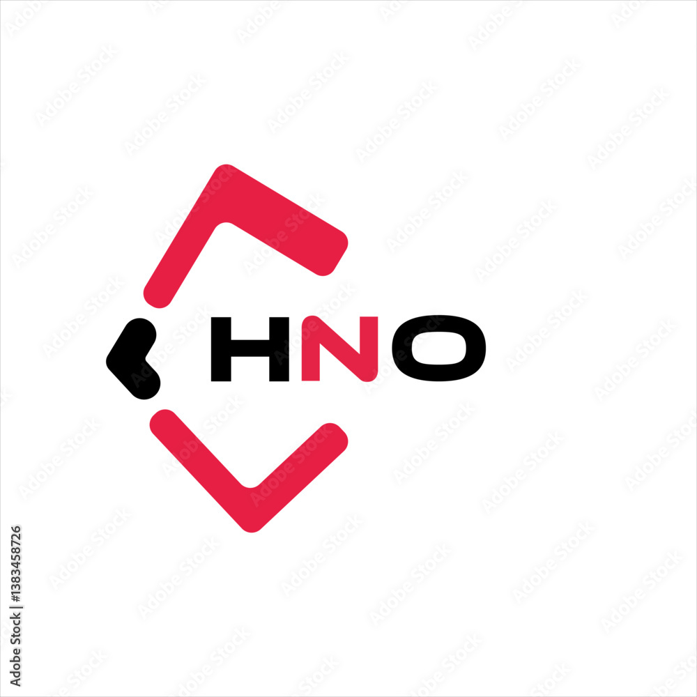 HNO creative minimalist letter logo. HNO unique vector initials alphabet letter logo design HNO creative minimalist letter logo. HNO unique vector initials alphabet letter logo design