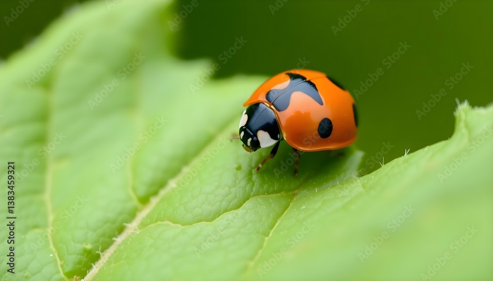 close up of a lady bug on a leaf close up of a lady bug on a leaf