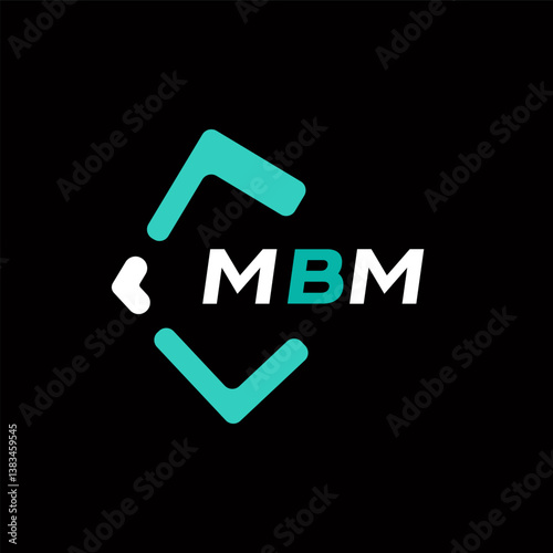 MBM creative minimalist letter logo. MBM unique vector initials alphabet letter logo design