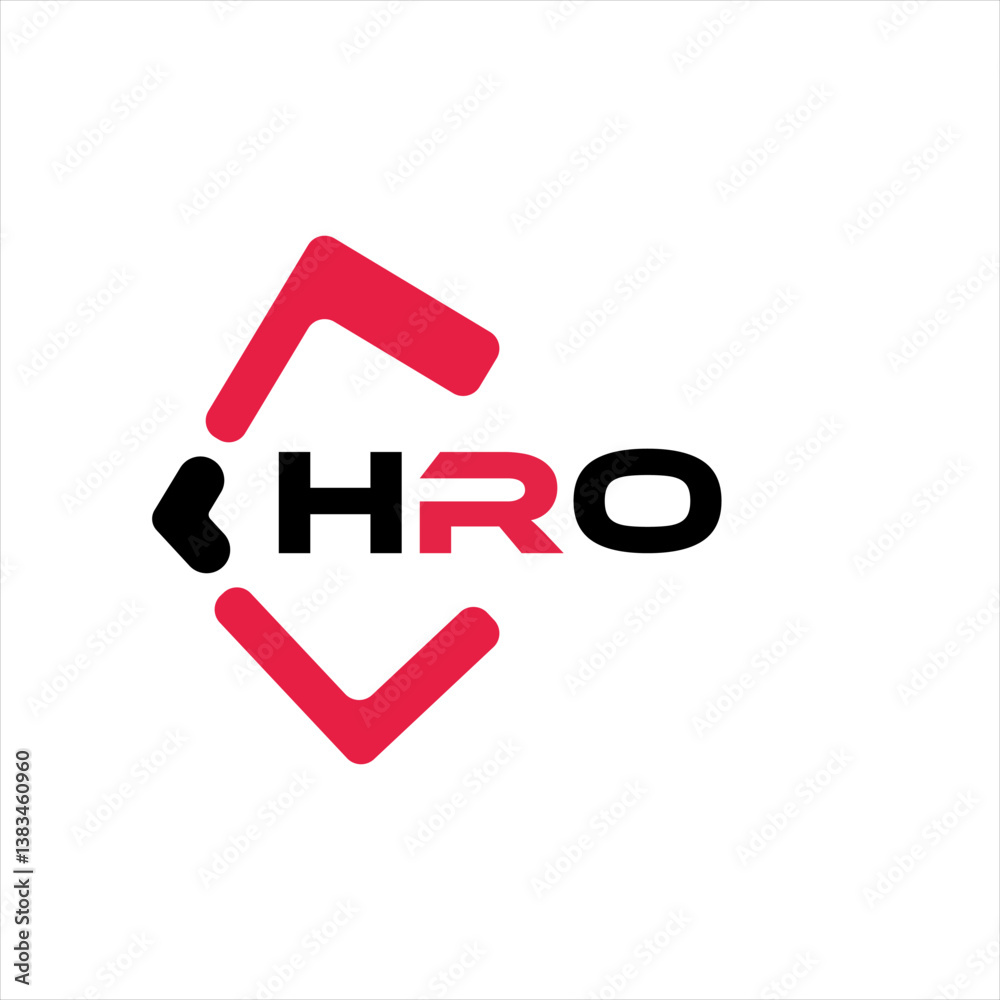 HRO creative minimalist letter logo. HRO unique vector initials alphabet letter logo design