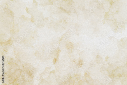 Brown and beige abstract watercolor background. Hand drawn tender texture.