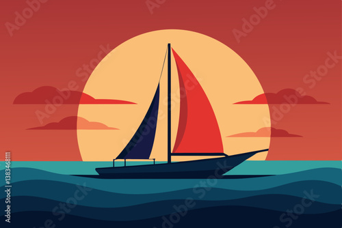 sailing boat on the sea