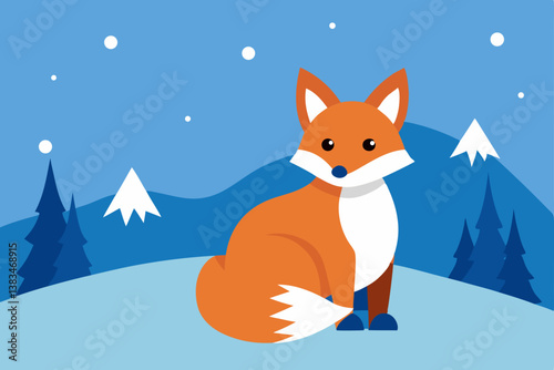 fox in the snow