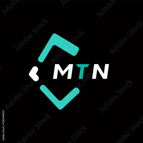MTN creative minimalist letter logo. MTN unique vector initials alphabet letter logo design