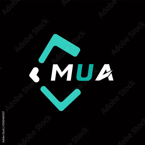 MUA creative minimalist letter logo. MUA unique vector initials alphabet letter logo design