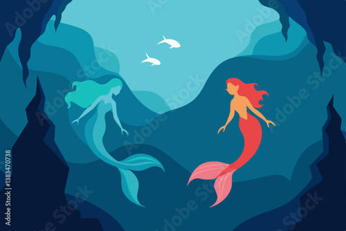 mermaid in the water