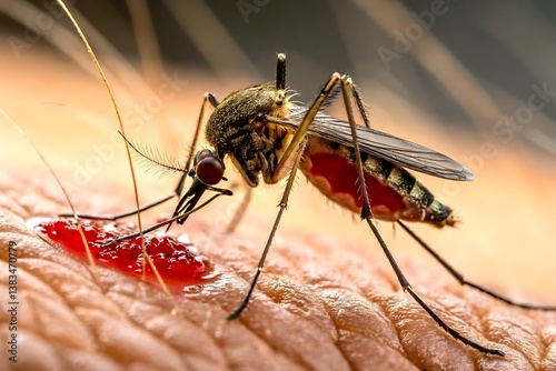 Mosquito bite blood insect disease malaria dengue fever virus zika skin danger parasite health pest control