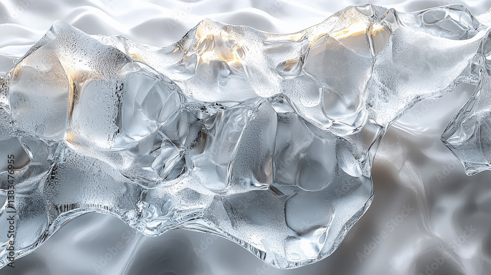 Melting ice patterns nature abstract detailed view modern aesthetics frozen texture Melting ice patterns nature abstract detailed view modern aesthetics frozen texture