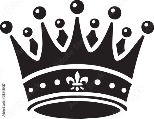 black crown vector illustration, crown silhouette vector, crown logo vector, crown icon