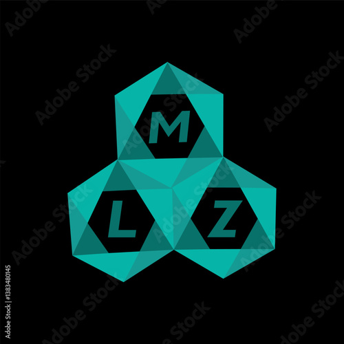 MLZ creative minimalist letter logo. MLZ unique vector initials alphabet letter logo design