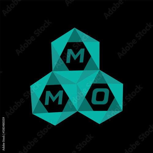 MMO creative minimalist letter logo. MMO unique vector initials alphabet letter logo design