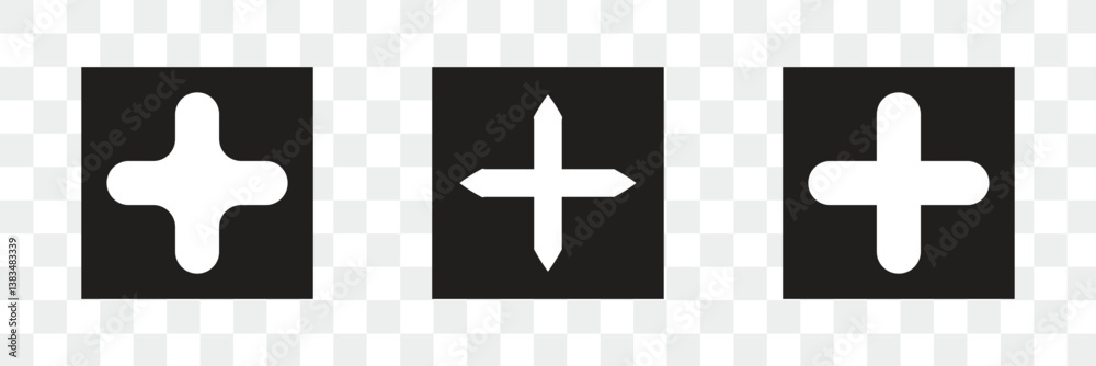 Obraz premium Plus icon. Add create plus icon