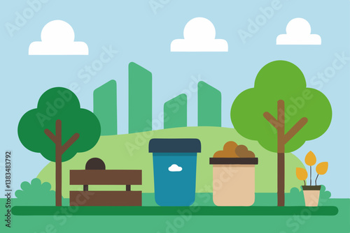 vector illustration of a city