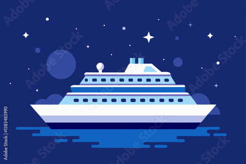 cruise ship in the sea