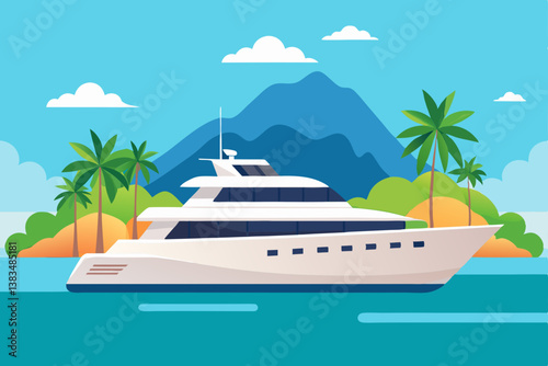 cruise ship on the sea