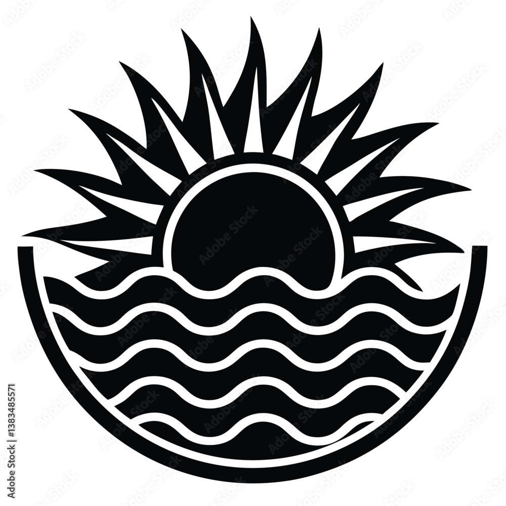 Obraz premium sun and water