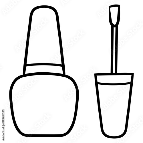 nail polish bottle vector icon