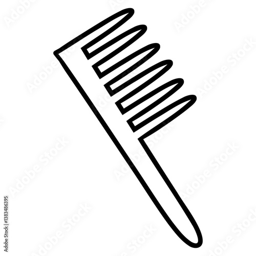 comb hairstyle tools icon vector