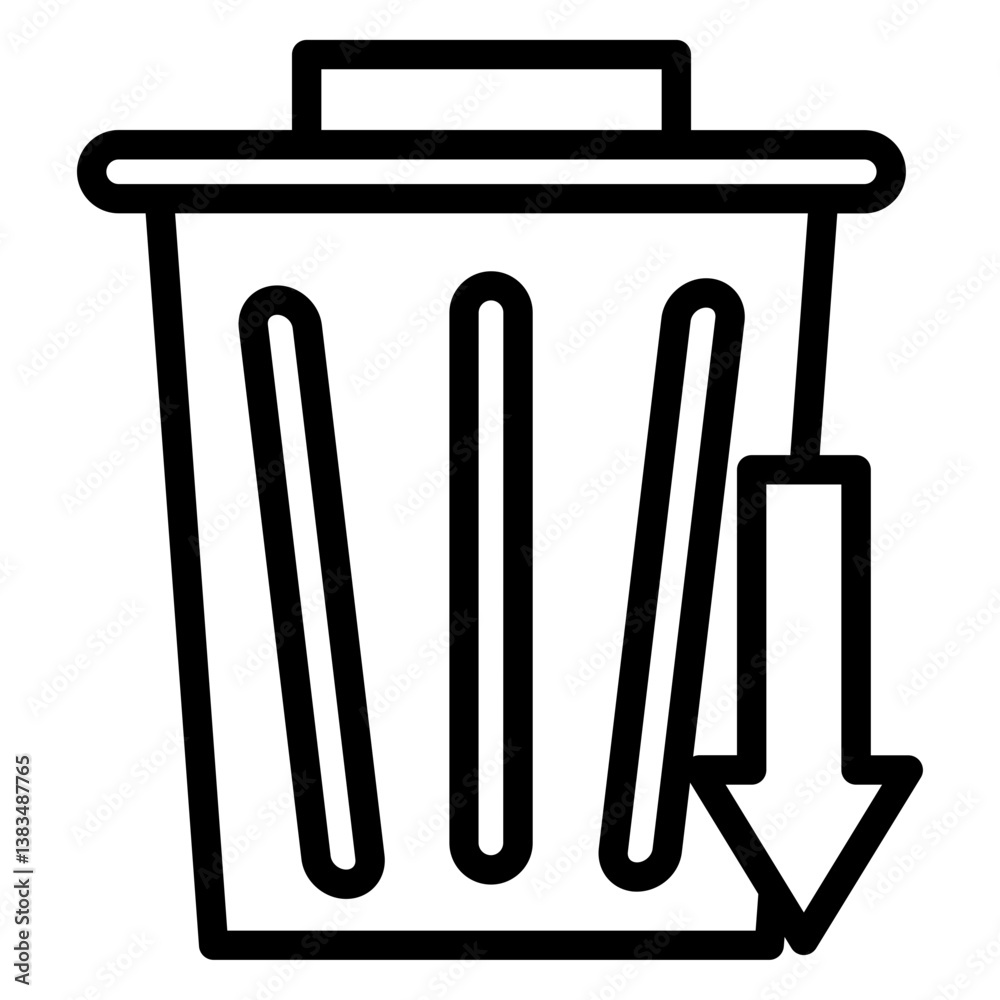 Waste Reduction vector icon illustration concept Waste Reduction vector icon illustration concept