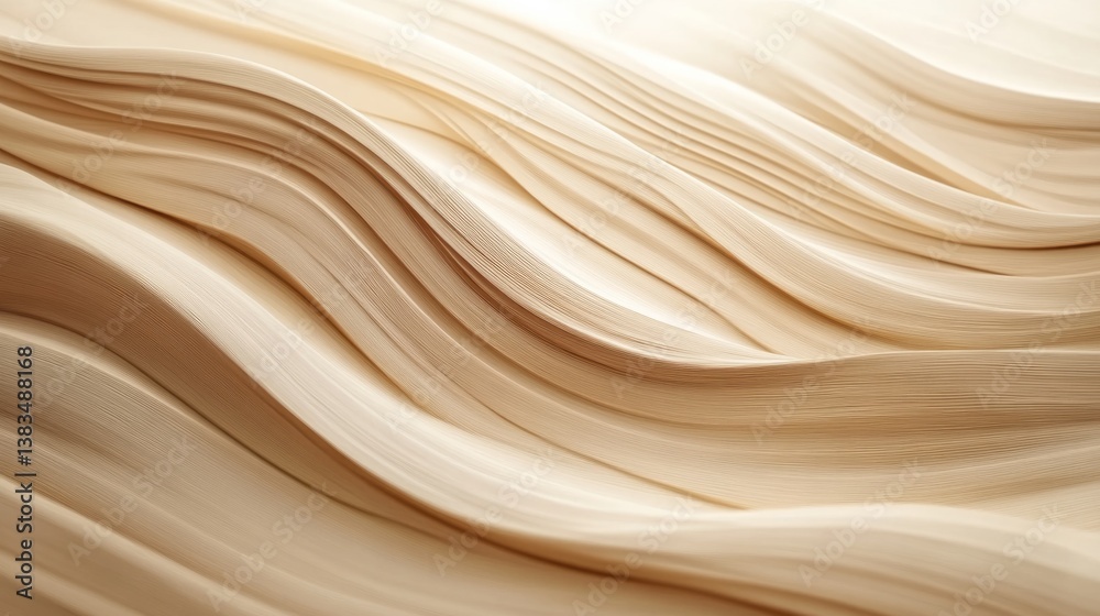 Smooth wooden background with soft horizontal wood grain, neutral and modern design generative ai Smooth wooden background with soft horizontal wood grain, neutral and modern design generative ai