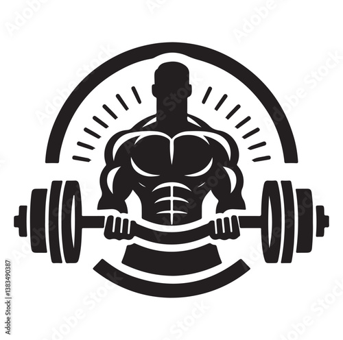 Gym and fitness logo design inspiration vector concept template vector symbol illustration.