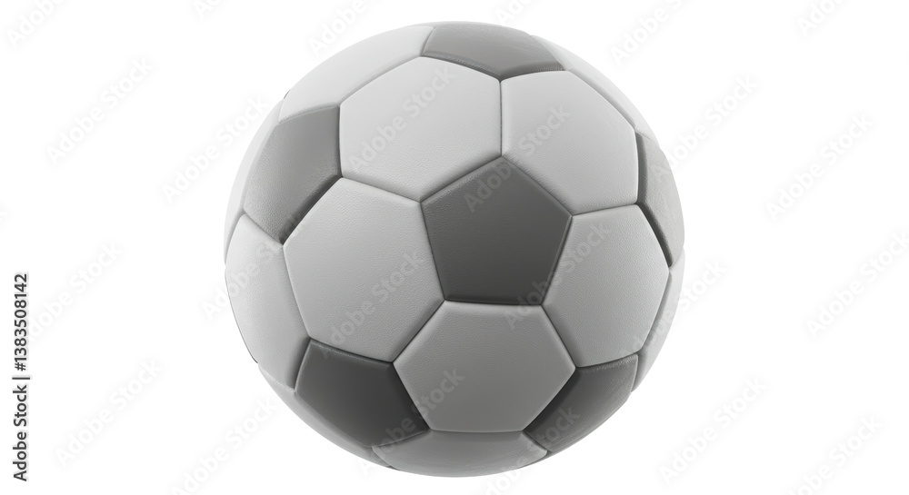 Isolated Black and White Soccer Ball for Sport Isolated Black and White Soccer Ball for Sport
