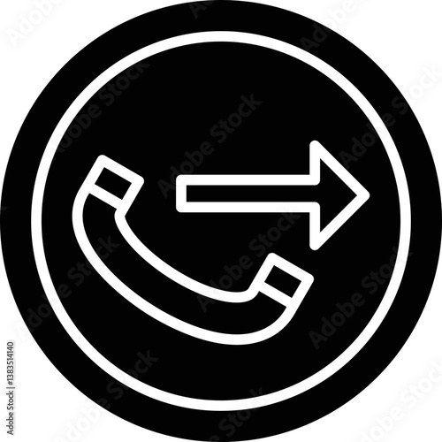 Outbound Icon Vector Element