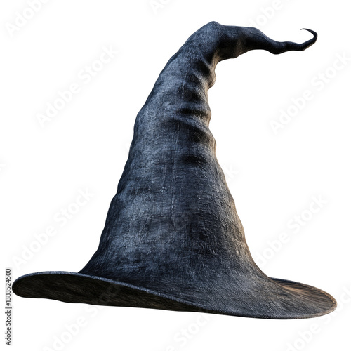 Bent Tip Witch Hat on transparent background