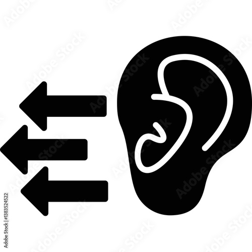 Ear Icon Vector Element