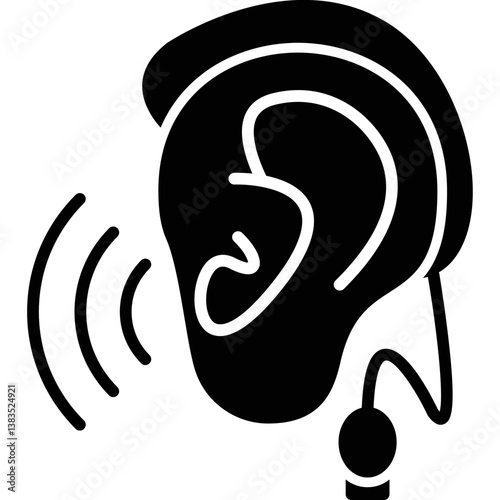 Ear Icon Vector Element