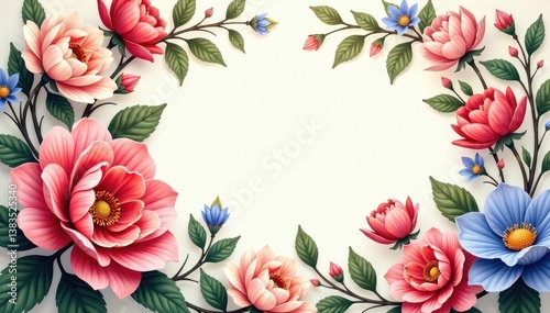 Intricate floral design, perfect for elegant social media posts , illustration, story, social
