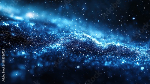 A dynamic abstract canvas, where a kaleidoscope of glowing hexagons, generated with generative AI, pulsate and shimmer against a deep indigo backdrop. 