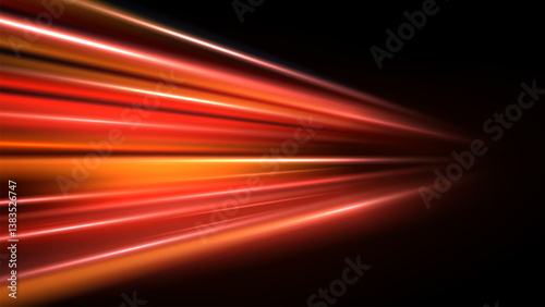 illustration of spreading lines shiny effects for ecommerce signs retail shopping. Motion light effect for banners. Curved light trail stretched upward. Fast speed car. 