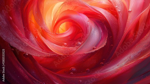 A mesmerizing, abstract artwork unfolds, its surface a kaleidoscope of vibrant hues. Curvy lines, like the tendrils of a fantastical vine, interweave and intertwine, forming a seamless, dynamic 