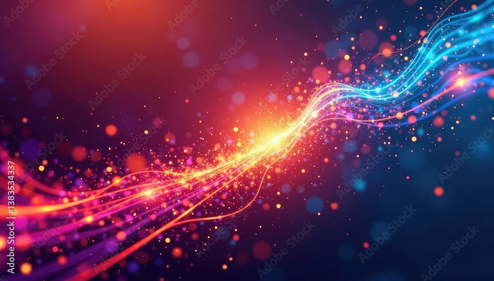 Fototapeta premium Abstract art depicting a delayed design element , shape, style