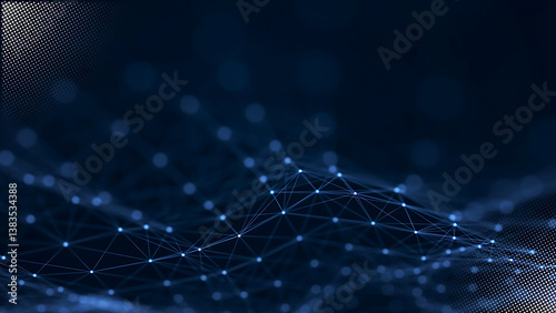 Futuristic Digital Network – Abstract Tech Web