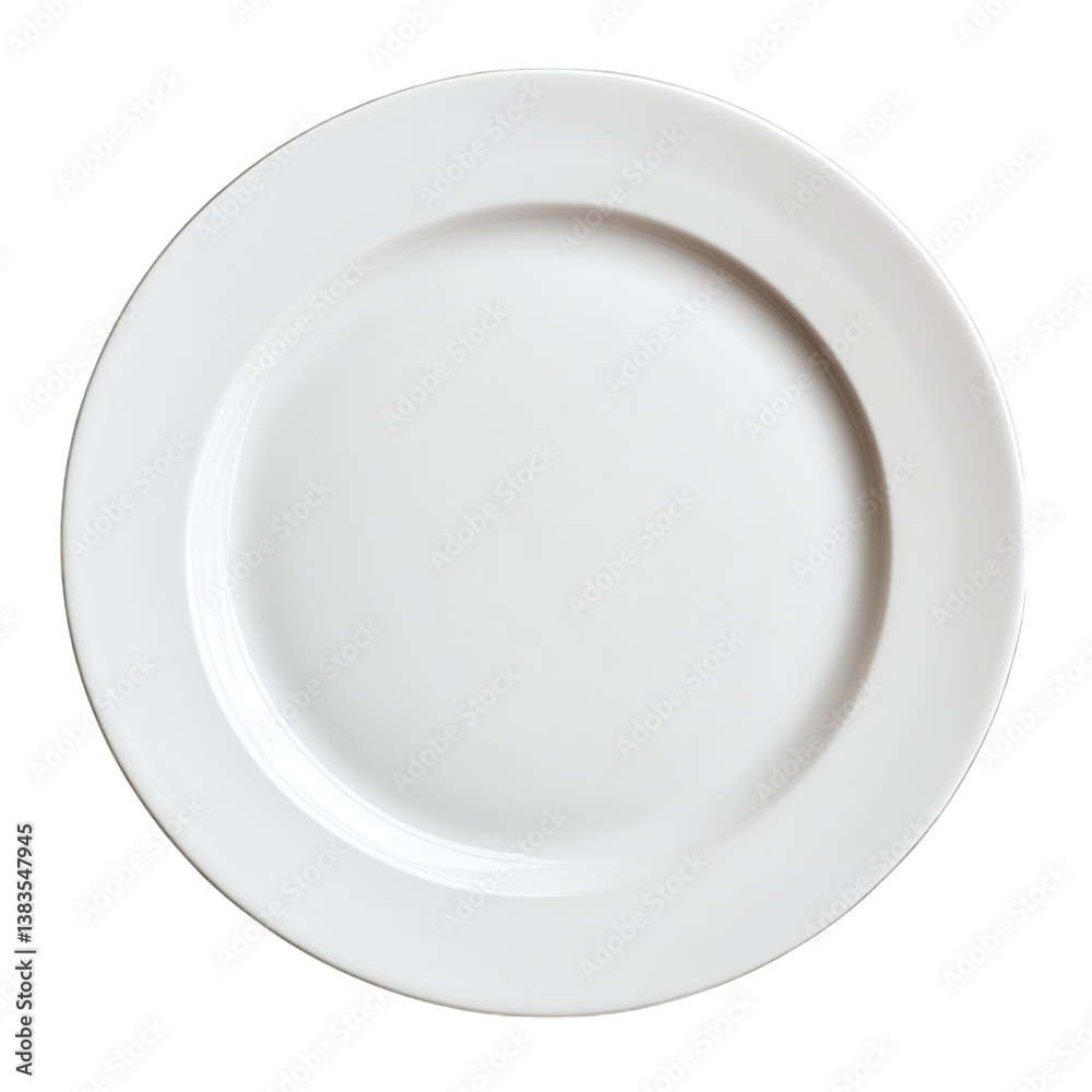 Simple round salad plate, isolated on a transparent background. Simple round salad plate, isolated on a transparent background.